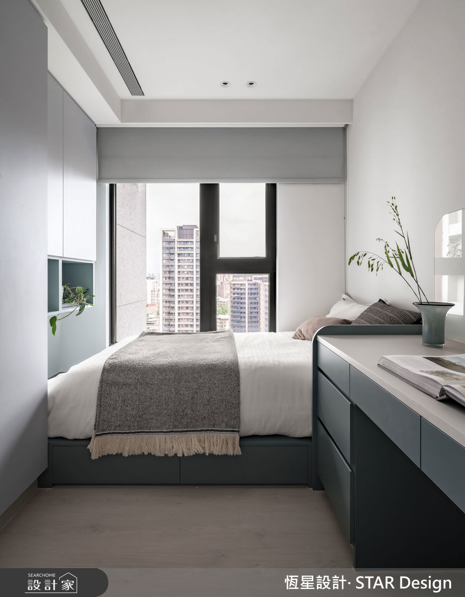 27坪預售屋＿現代風客房案例圖片＿恆星室內裝修設計有限公司＿恆星_蘊白之邸之14