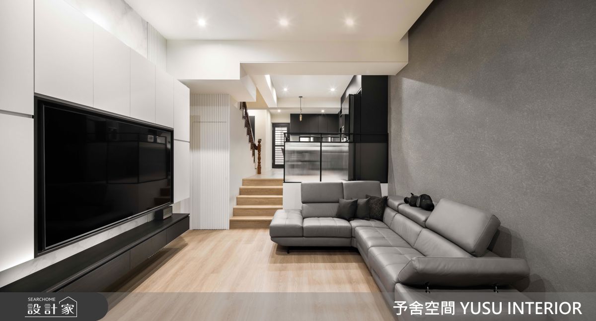 87坪老屋(31~40年)＿現代風客廳案例圖片＿予舍空間室內裝修有限公司＿予舍_01 明湖韋宅之5