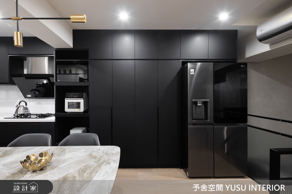 87坪老屋(31~40年)＿現代風餐廳廚房中島案例圖片＿予舍空間室內裝修有限公司＿予舍_01 明湖韋宅之12