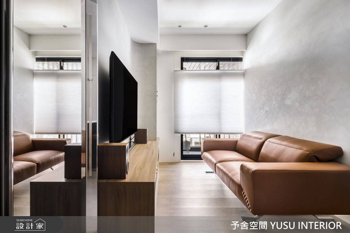 11坪新成屋(5年以下)＿現代風客廳案例圖片＿予舍空間室內裝修有限公司＿予舍_02 松耘樸石之5