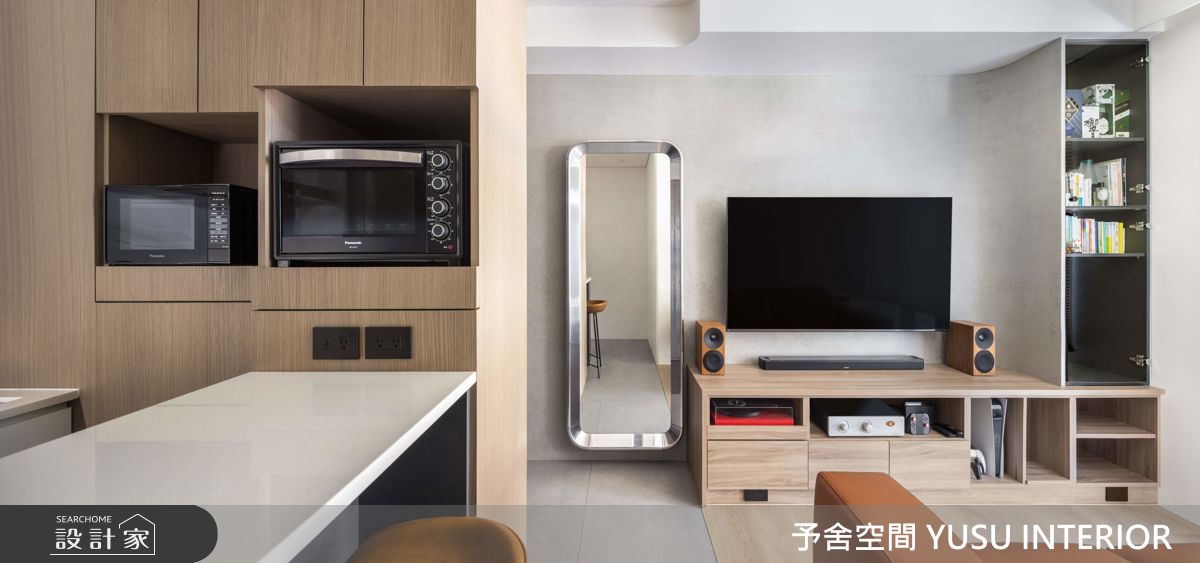 11坪新成屋(5年以下)＿現代風客廳餐廳吧檯案例圖片＿予舍空間室內裝修有限公司＿予舍_02 松耘樸石之6