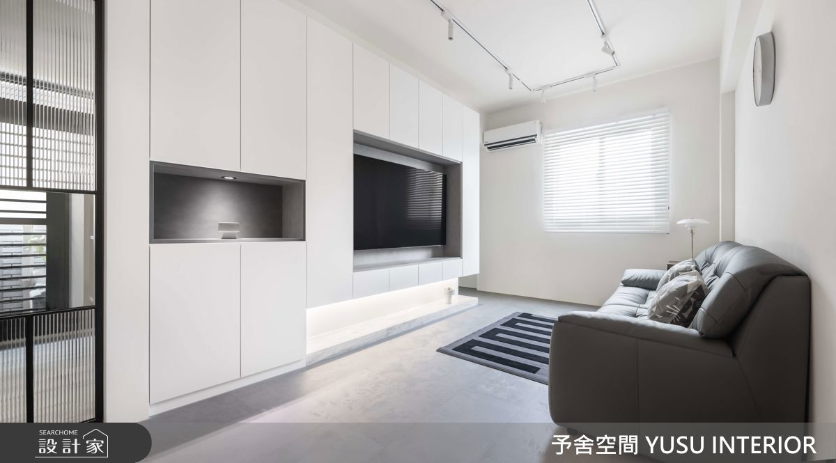 25坪老屋(31~40年)＿現代風客廳案例圖片＿予舍空間室內裝修有限公司＿予舍_溫潤靜謐的都市寓所之3