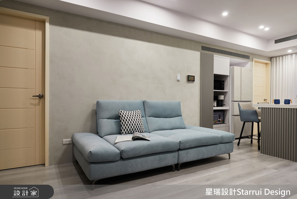 19坪新成屋(5年以下)＿現代奶油風客廳餐廳吧檯案例圖片＿星瑞室內設計＿星瑞_05之2