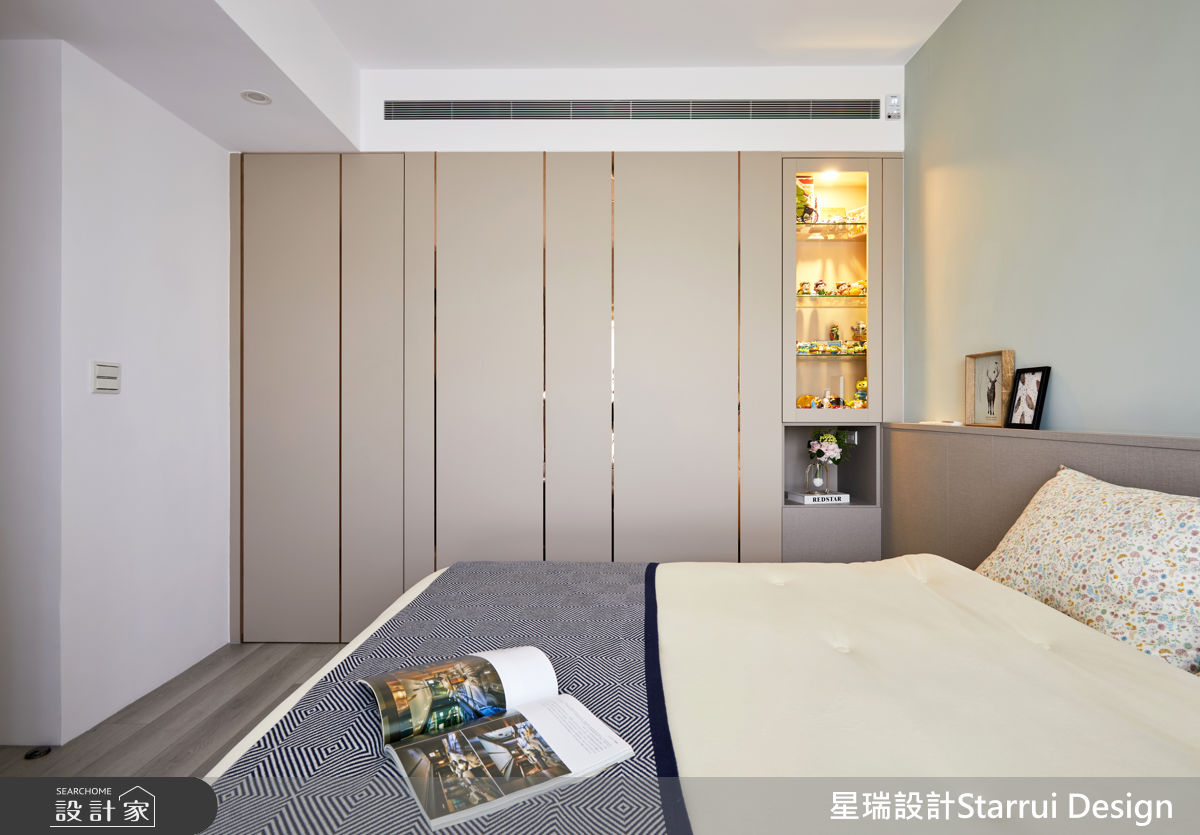 19坪新成屋(5年以下)＿現代奶油風臥室案例圖片＿星瑞室內設計＿星瑞_05之15