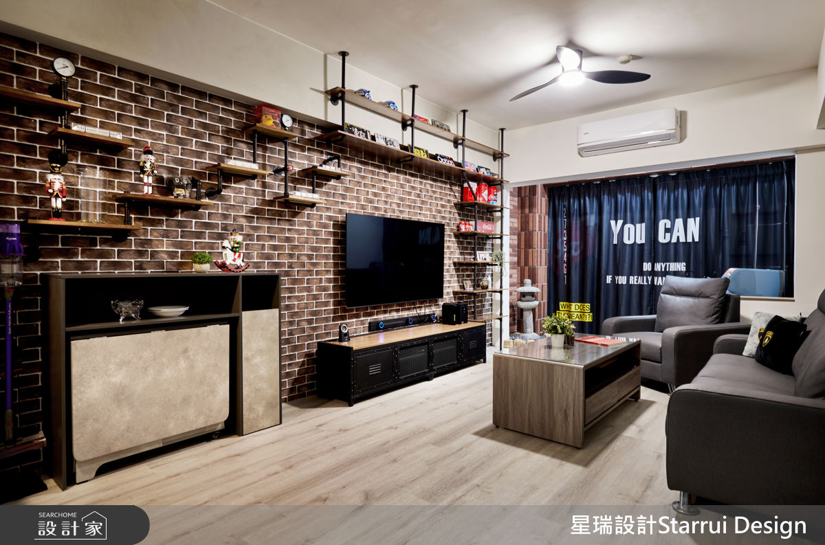 23坪老屋(16~30年)＿工業風客廳案例圖片＿星瑞室內設計＿星瑞_06之3