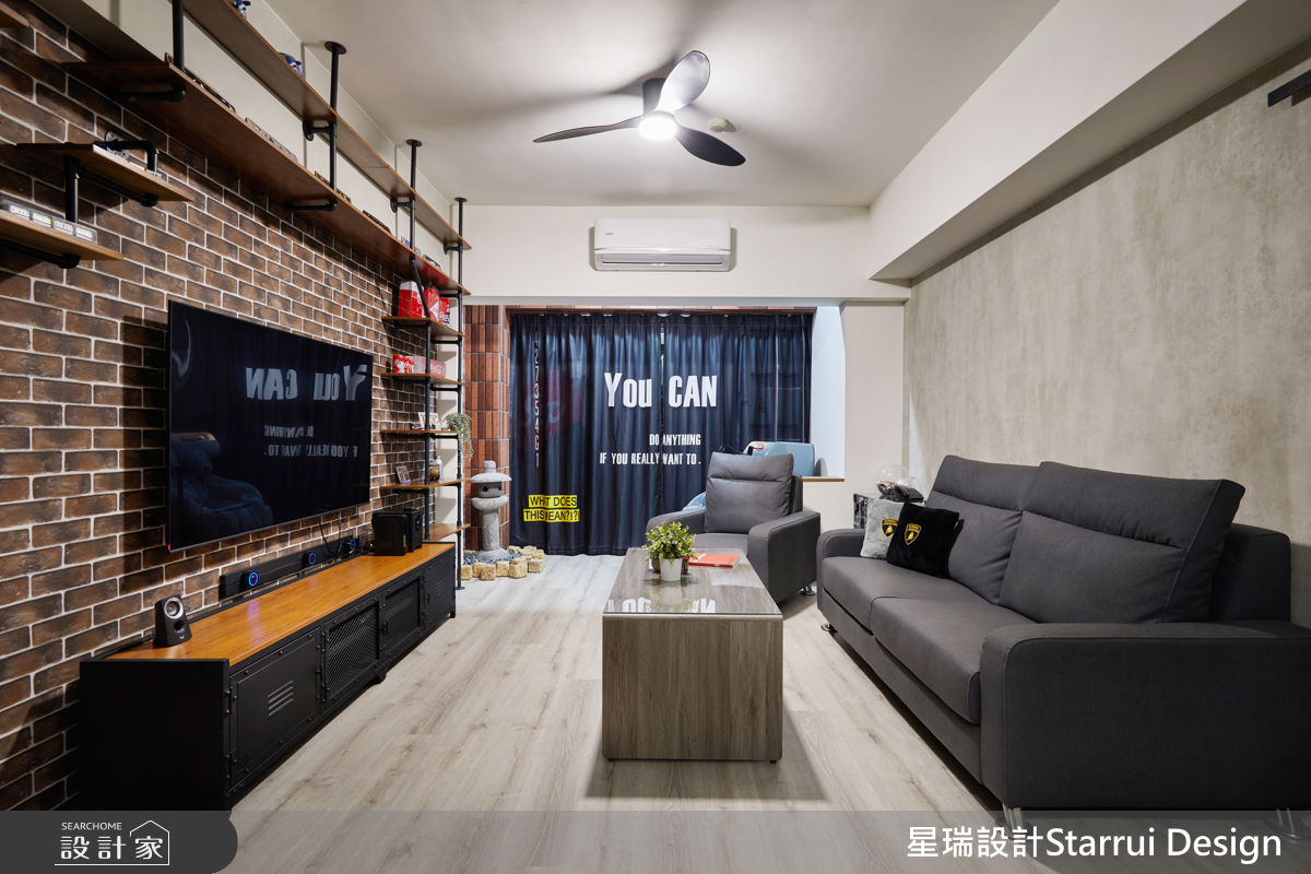 23坪老屋(16~30年)＿工業風客廳案例圖片＿星瑞室內設計＿星瑞_06之4