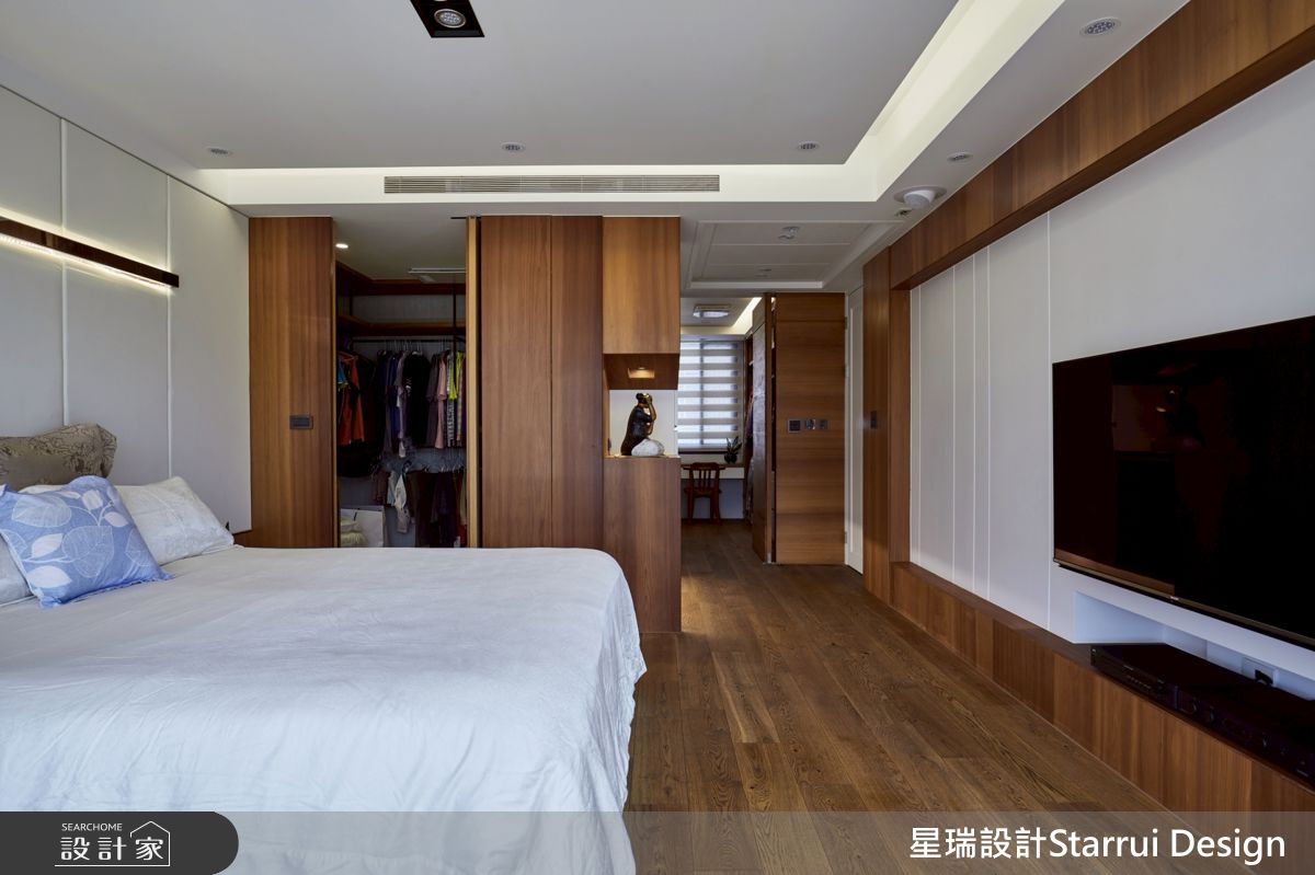 124坪新成屋(5年以下)＿英倫風臥室書房更衣間案例圖片＿星瑞室內設計＿星瑞_12之31