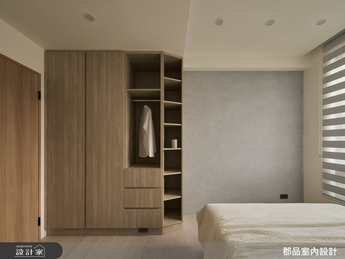 43坪新成屋(5年以下)＿日式混搭風客房案例圖片＿郡品室內設計＿郡品_台北內湖｜忙著在家行光合作用 43坪日式混搭宅之21