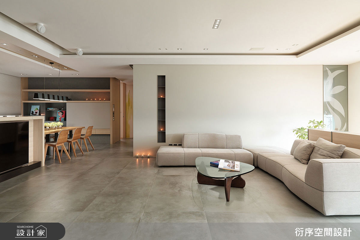 50坪預售屋＿現代風客廳案例圖片＿衍序空間設計 YX Interior Design (衍敘)＿衍序_01之3