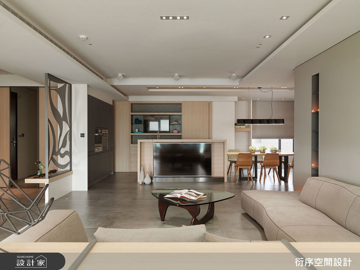 50坪預售屋＿現代風客廳餐廳案例圖片＿衍序空間設計 YX Interior Design (衍敘)＿衍序_01之7