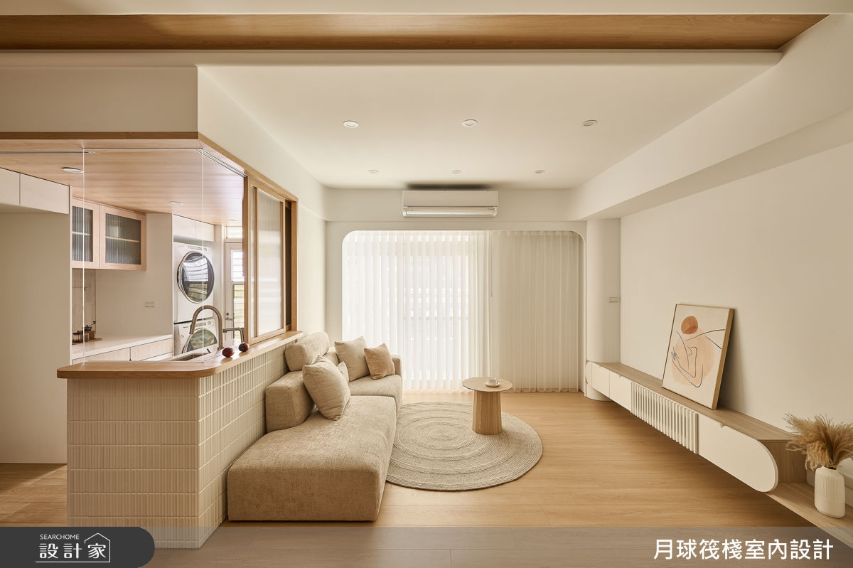26坪老屋(16~30年)＿日式無印風客廳廚房案例圖片＿月球筏棧室內設計＿月球筏棧_08之6
