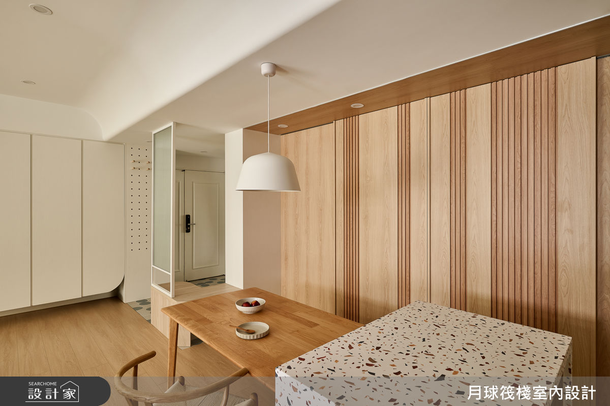26坪老屋(16~30年)＿日式無印風餐廳中島案例圖片＿月球筏棧室內設計＿月球筏棧_08之13