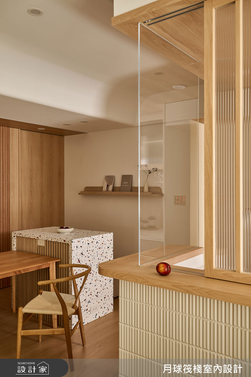 26坪老屋(16~30年)＿日式無印風餐廳中島案例圖片＿月球筏棧室內設計＿月球筏棧_08之22