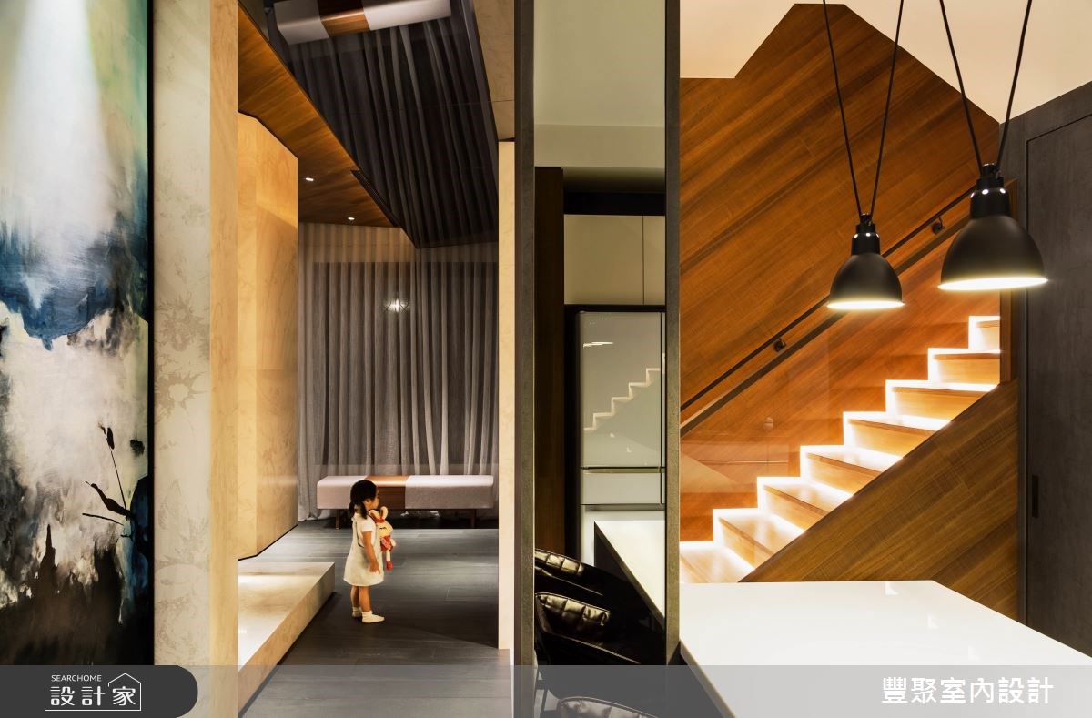 32坪老屋(16~30年)＿現代風餐廳樓梯走廊案例圖片＿豐聚室內設計＿豐聚_22之11