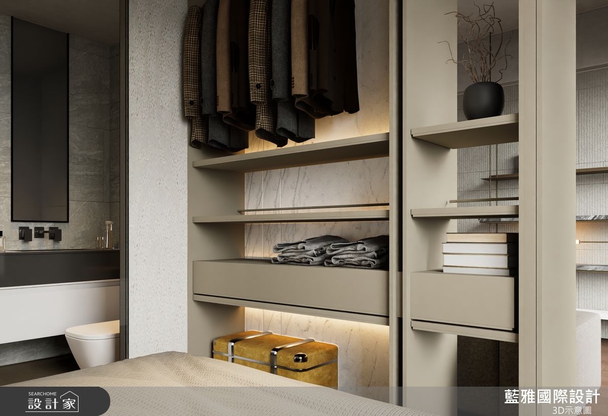 預售屋＿現代風臥室浴室案例圖片＿藍雅國際設計＿藍雅_大華開朗A6之23