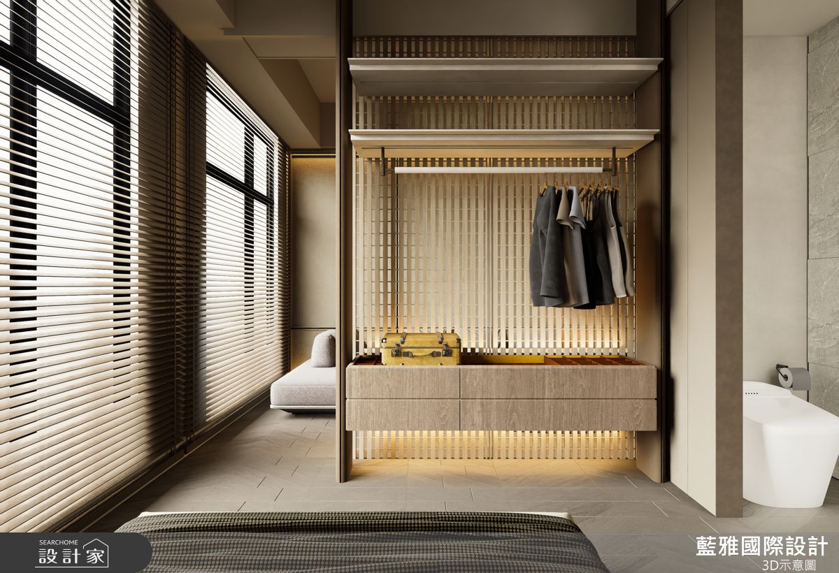 預售屋＿現代風更衣間浴室案例圖片＿藍雅國際設計＿藍雅_大華開朗B6之17