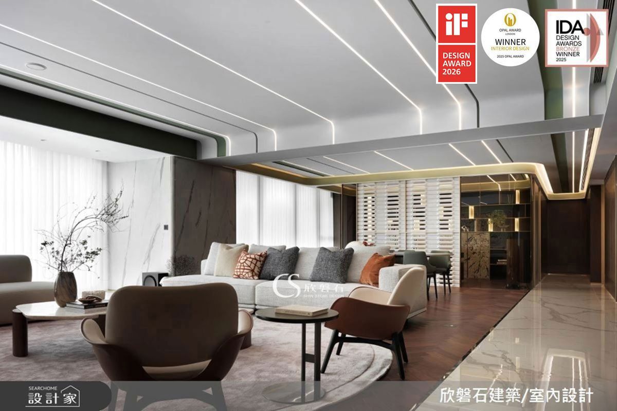 95坪毛胚屋＿混搭風客廳案例圖片＿欣磐石建築.空間規劃事務所＿欣磐石_74-寶輝秋紅谷VIII之2