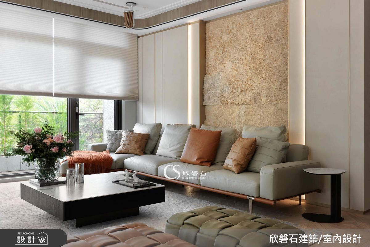 172坪新成屋(5年以下)＿現代風客廳案例圖片＿欣磐石建築.空間規劃事務所＿欣磐石_77逸瓏山之9