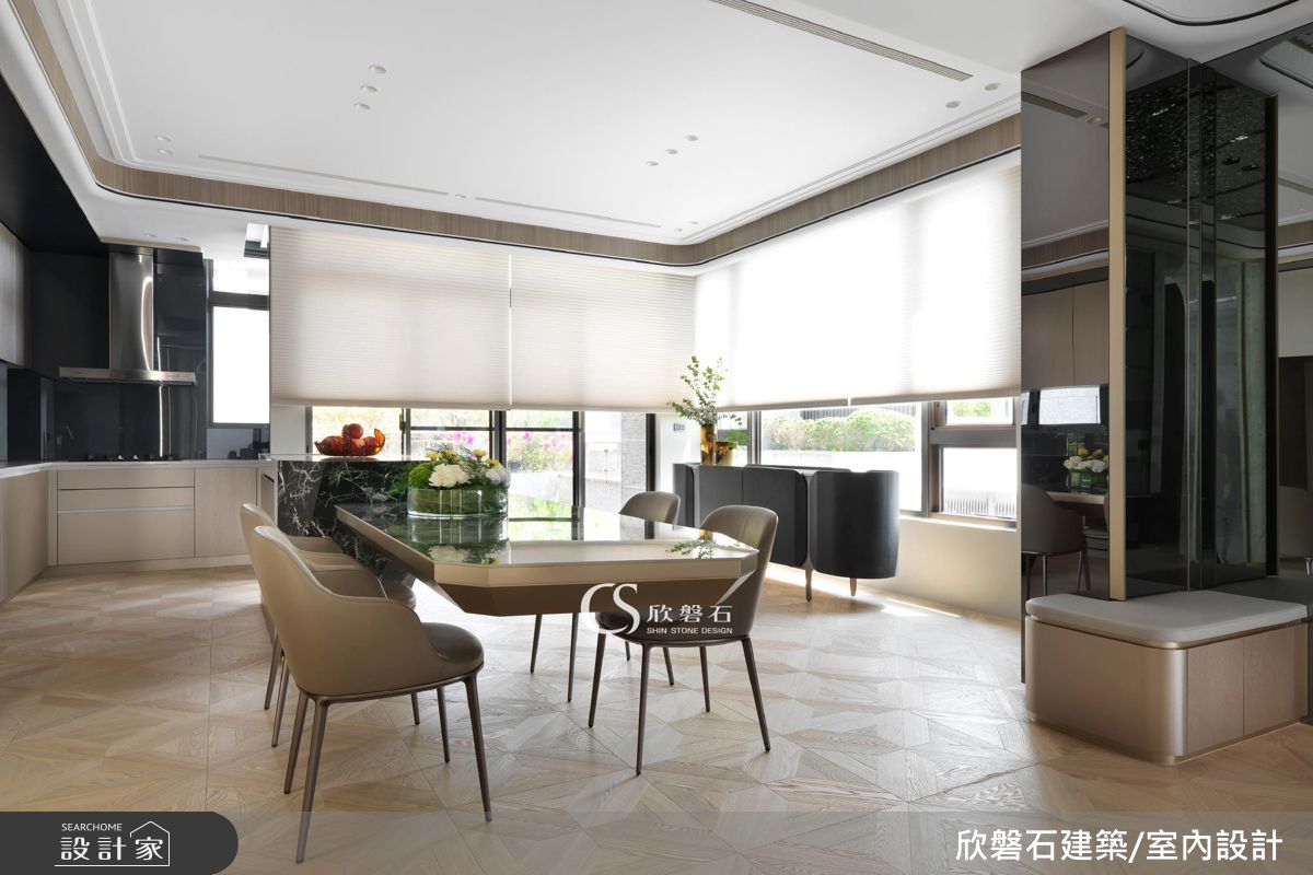 172坪新成屋(5年以下)＿現代風餐廳案例圖片＿欣磐石建築.空間規劃事務所＿欣磐石_77逸瓏山之11