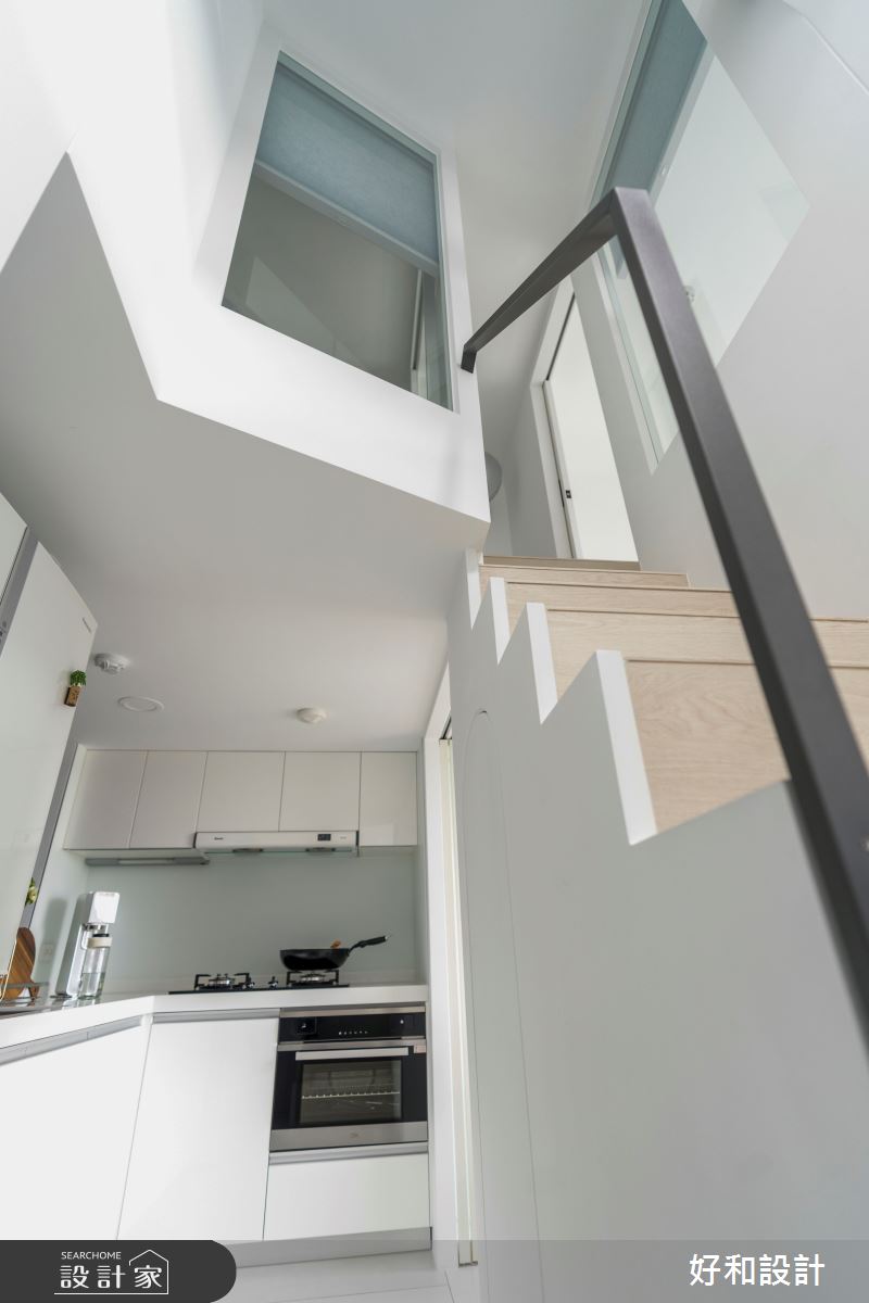 18坪新成屋(5年以下)＿現代風廚房樓梯案例圖片＿好和設計＿好和_懷居之10
