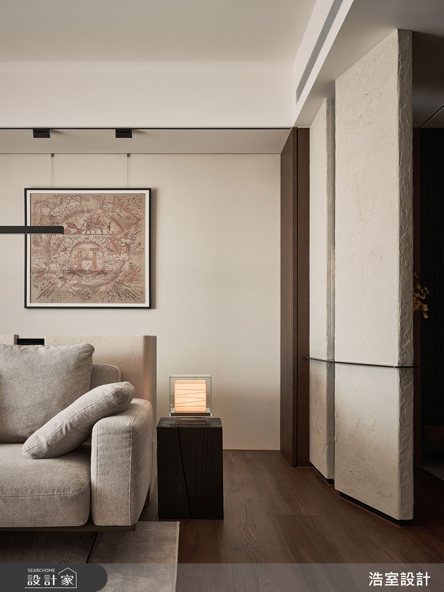 30坪新成屋(5年以下)＿人文禪風客廳案例圖片＿浩室設計＿浩室_深邃的和聲之6