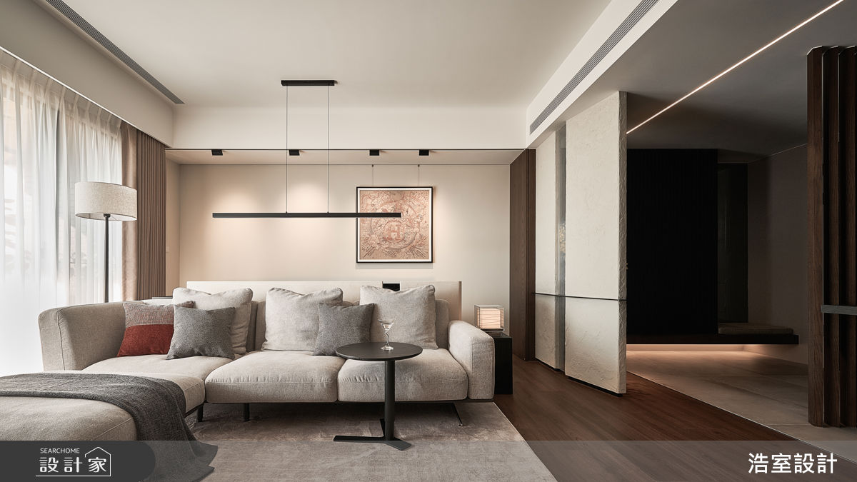 30坪新成屋(5年以下)＿人文禪風玄關客廳案例圖片＿浩室設計＿浩室_深邃的和聲之7