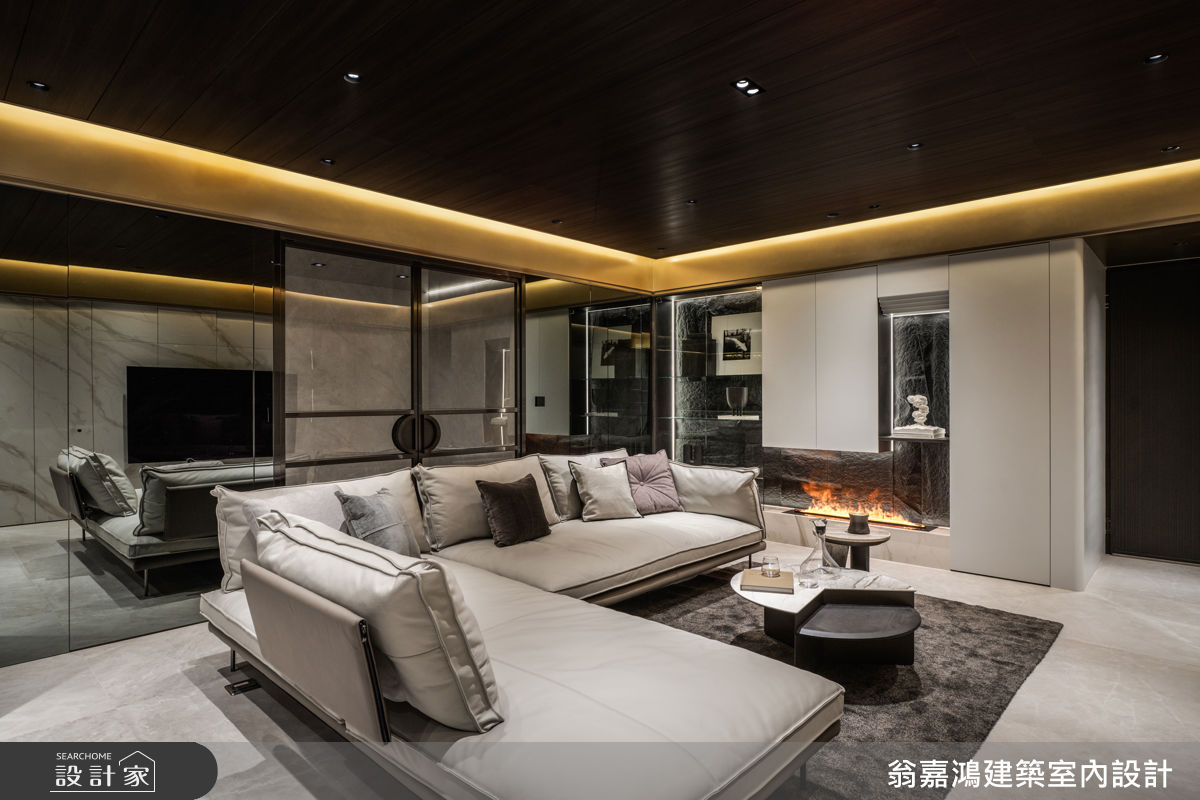 28坪毛胚屋＿現代風客廳案例圖片＿翁嘉鴻建築室內設計｜懷生設計＿懷生_78.台中-S House之32