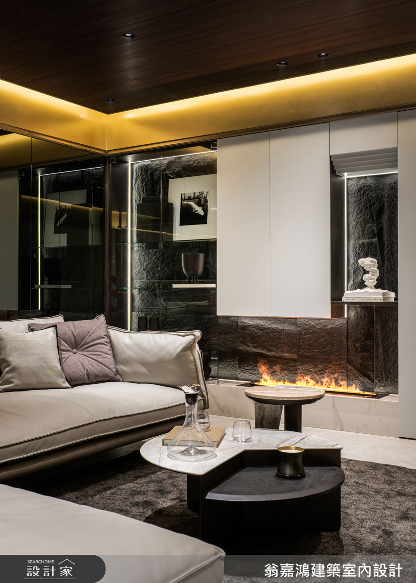 28坪毛胚屋＿現代風客廳案例圖片＿翁嘉鴻建築室內設計｜懷生設計＿懷生_78.台中-S House之36
