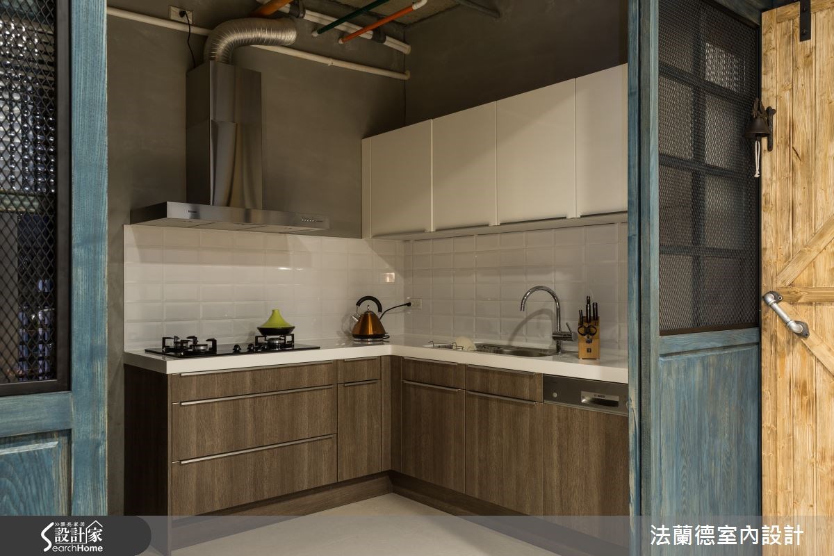 40坪新成屋(5年以下)＿工業風廚房案例圖片＿法蘭德室內設計＿法蘭德_13之17