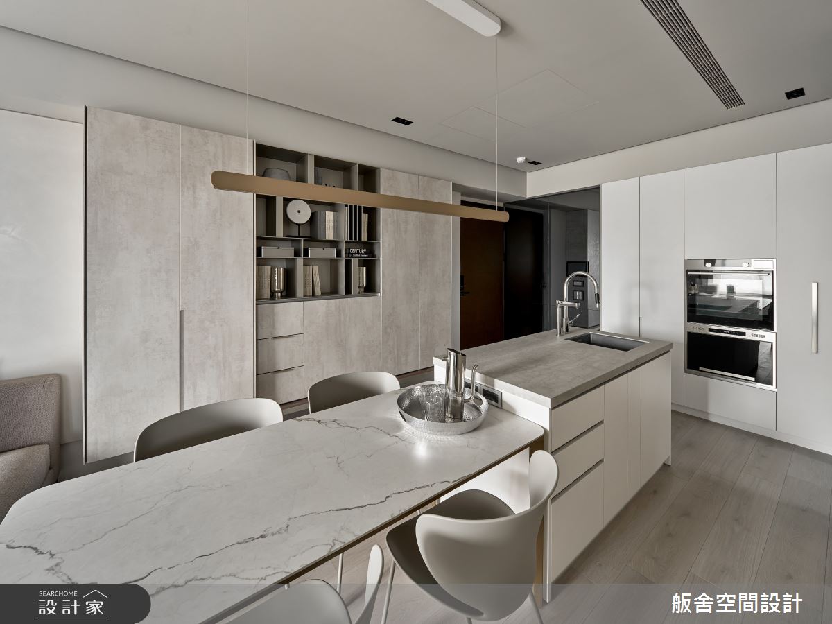 18坪預售屋＿現代風玄關餐廳中島案例圖片＿舨舍空間設計有限公司＿舨舍_76之5