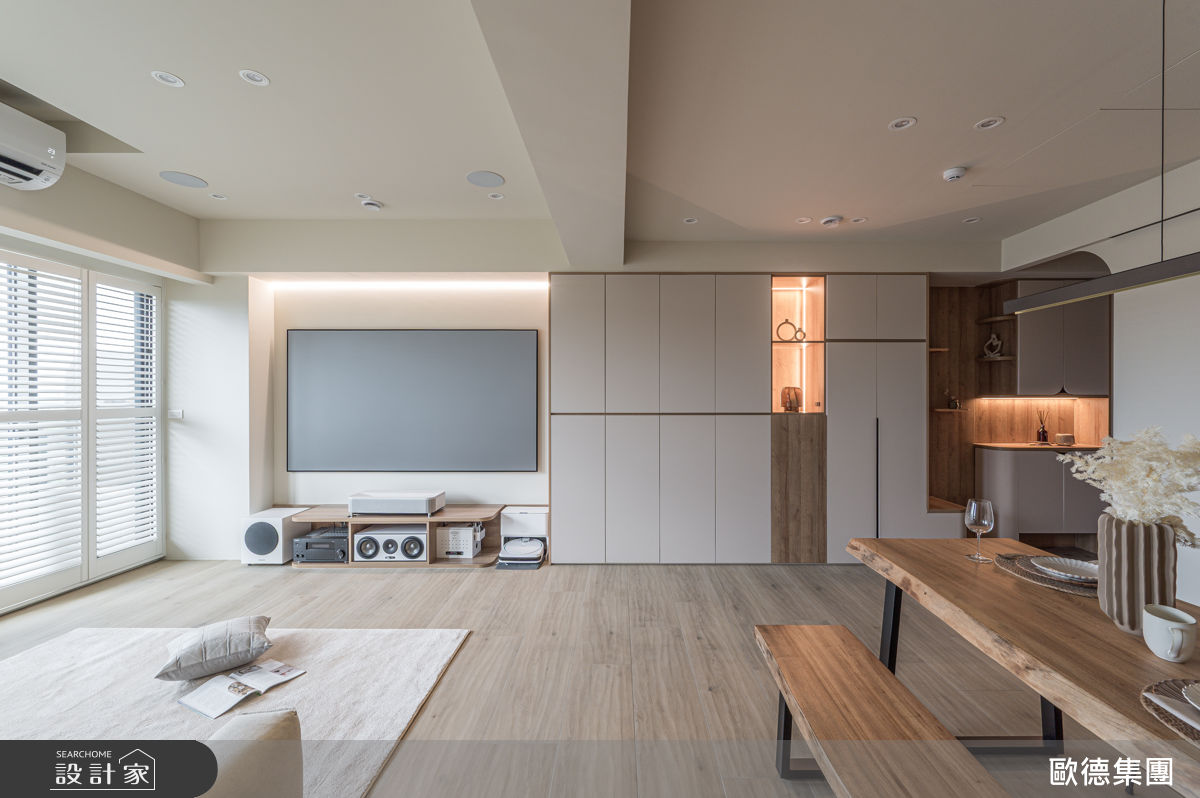 25坪新成屋(5年以下)＿奶油風客廳餐廳案例圖片＿台灣歐德傢俱股份有限公司＿歐德_213之11