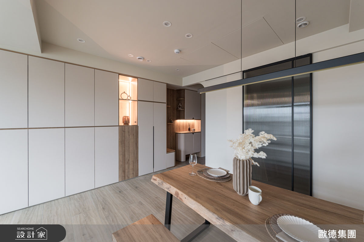 25坪新成屋(5年以下)＿奶油風餐廳案例圖片＿台灣歐德傢俱股份有限公司＿歐德_213之4