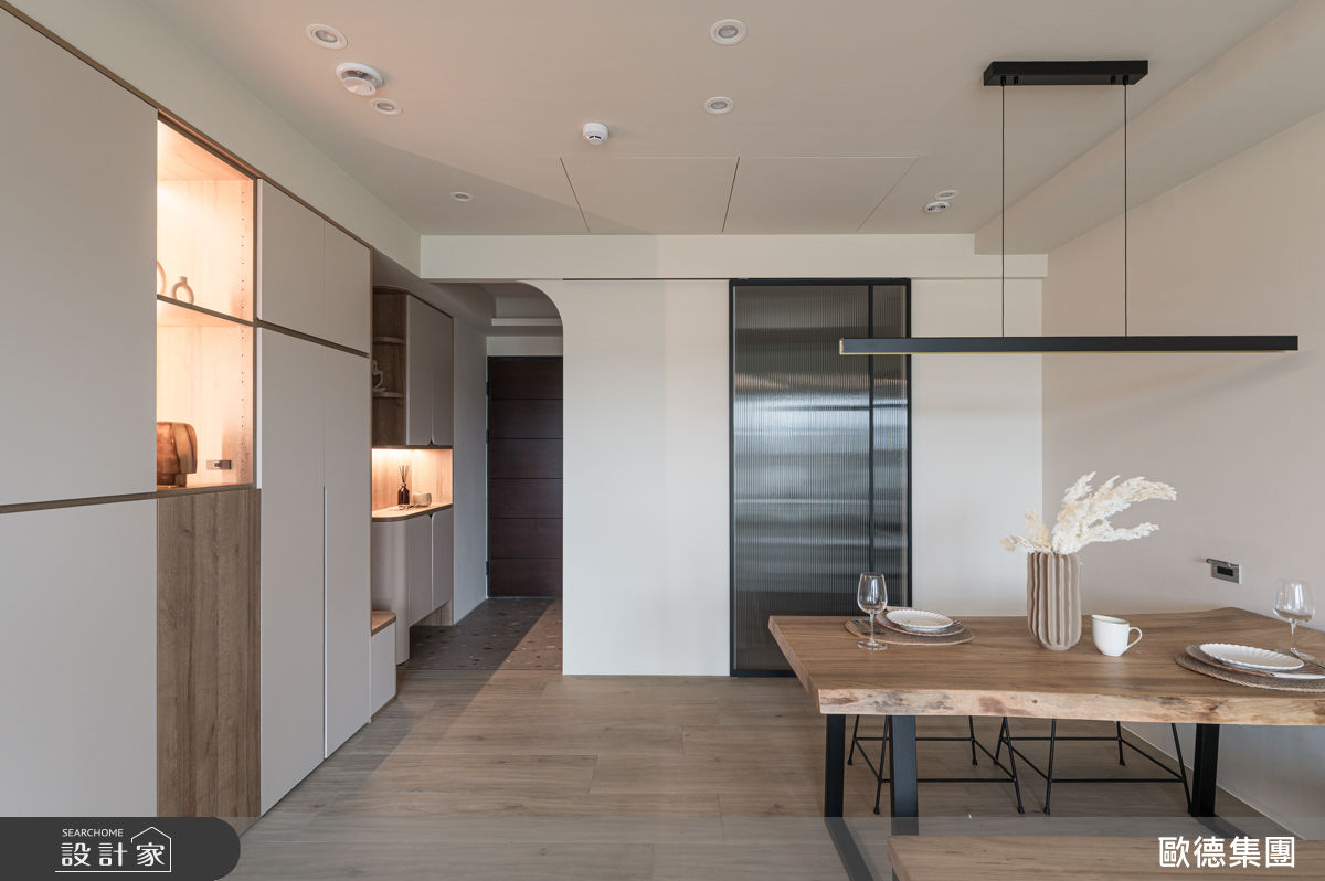 25坪新成屋(5年以下)＿奶油風玄關餐廳案例圖片＿台灣歐德傢俱股份有限公司＿歐德_213之5