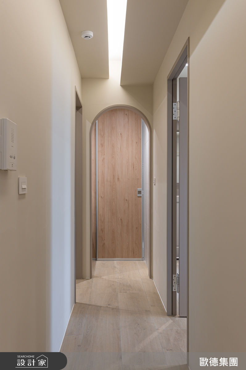 25坪新成屋(5年以下)＿奶油風走廊案例圖片＿台灣歐德傢俱股份有限公司＿歐德_213之16