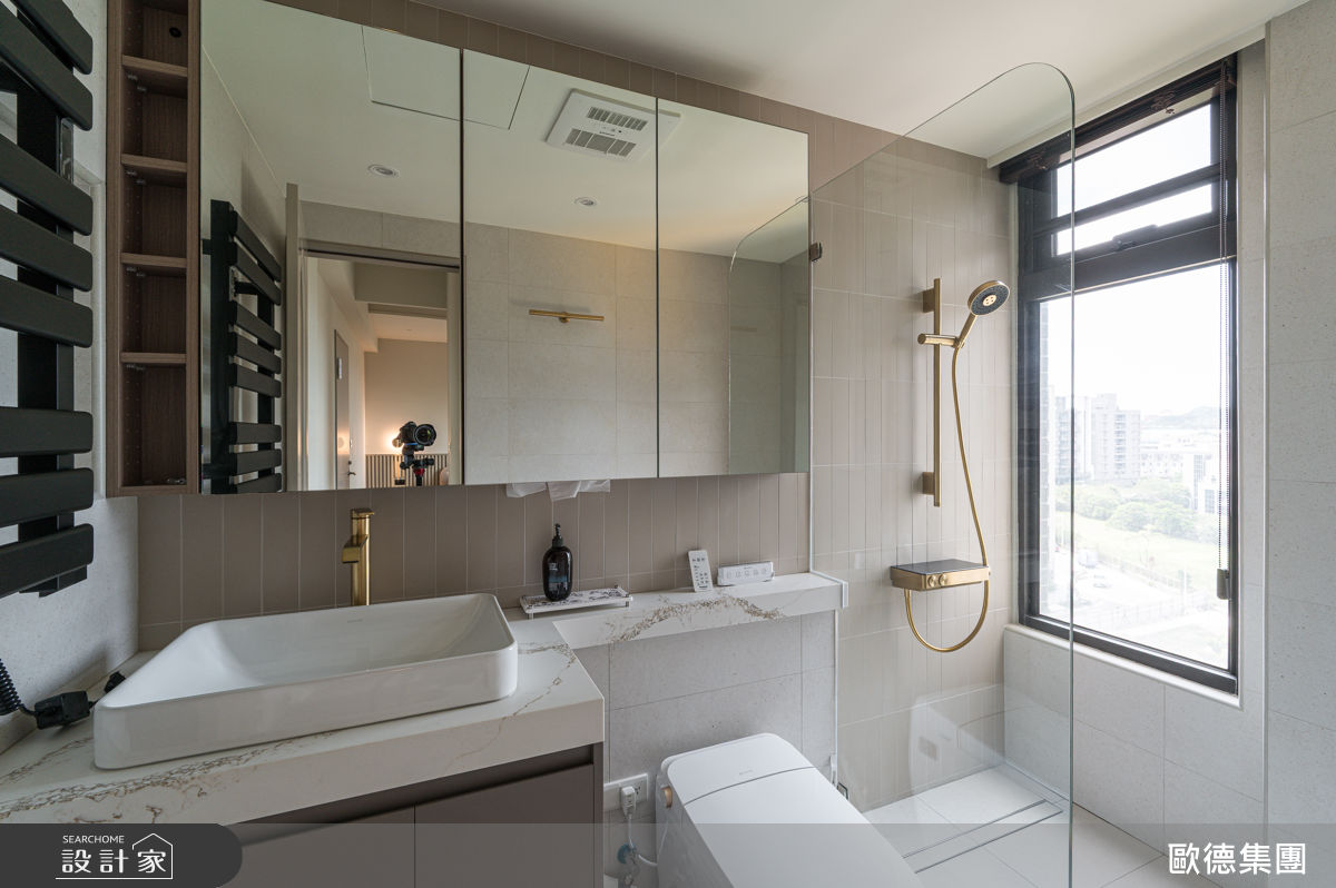 25坪新成屋(5年以下)＿奶油風浴室案例圖片＿台灣歐德傢俱股份有限公司＿歐德_213之24