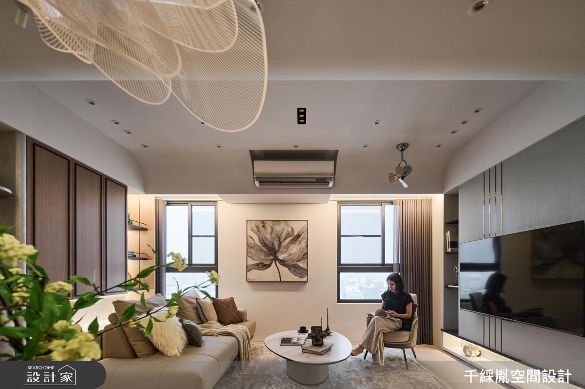26坪新成屋(5年以下)＿現代風客廳案例圖片＿千綵胤空間設計ＸDec1/2 DECO 全屋設計團隊＿千綵胤_45之1