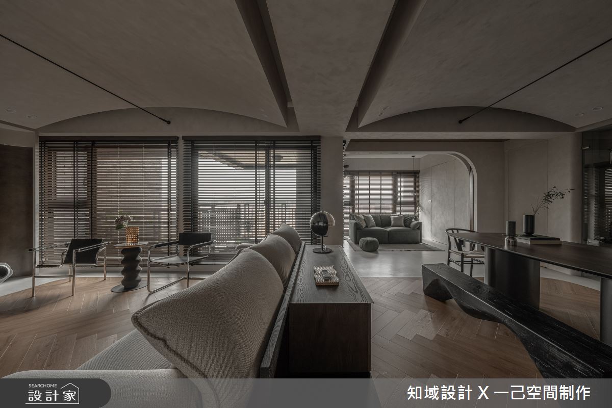 35坪毛胚屋＿侘寂風客廳餐廳多功能室案例圖片＿知域設計 X 一己空間制作＿一己_澄晤之10