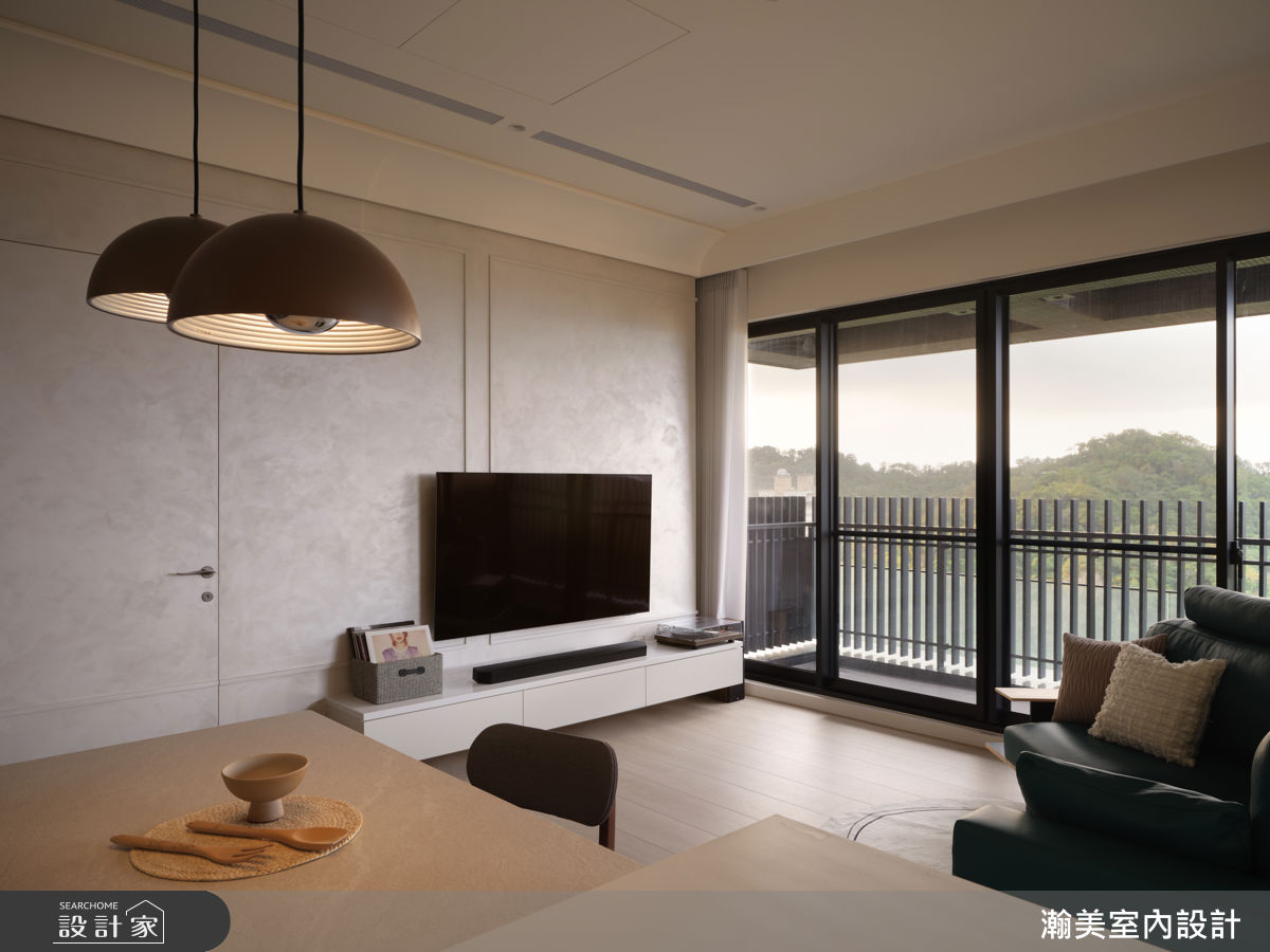 35坪新成屋(5年以下)＿混搭風客廳餐廳陽台案例圖片＿瀚美室內設計＿瀚美_住進風景裡之6