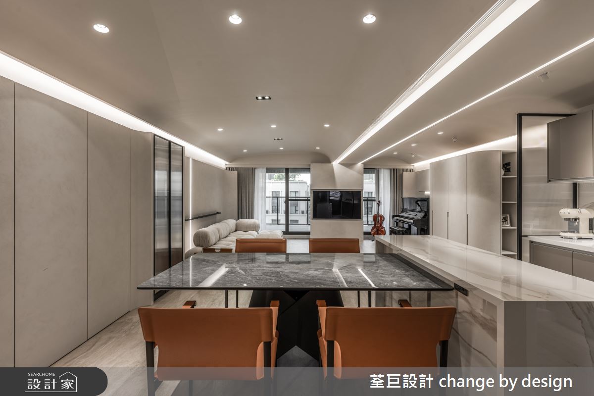 30坪新成屋(5年以下)＿現代風餐廳中島案例圖片＿荃巨設計 change by design＿荃巨_38之9