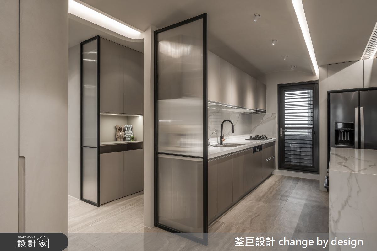 30坪新成屋(5年以下)＿現代風廚房中島案例圖片＿荃巨設計 change by design＿荃巨_38之12