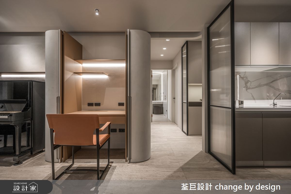 30坪新成屋(5年以下)＿現代風客廳書房案例圖片＿荃巨設計 change by design＿荃巨_38之14