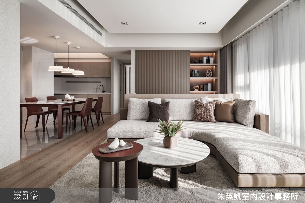 27坪新成屋(5年以下)＿現代風客廳餐廳廚房書房案例圖片＿朱英凱室內設計事務所＿朱英凱_51之2
