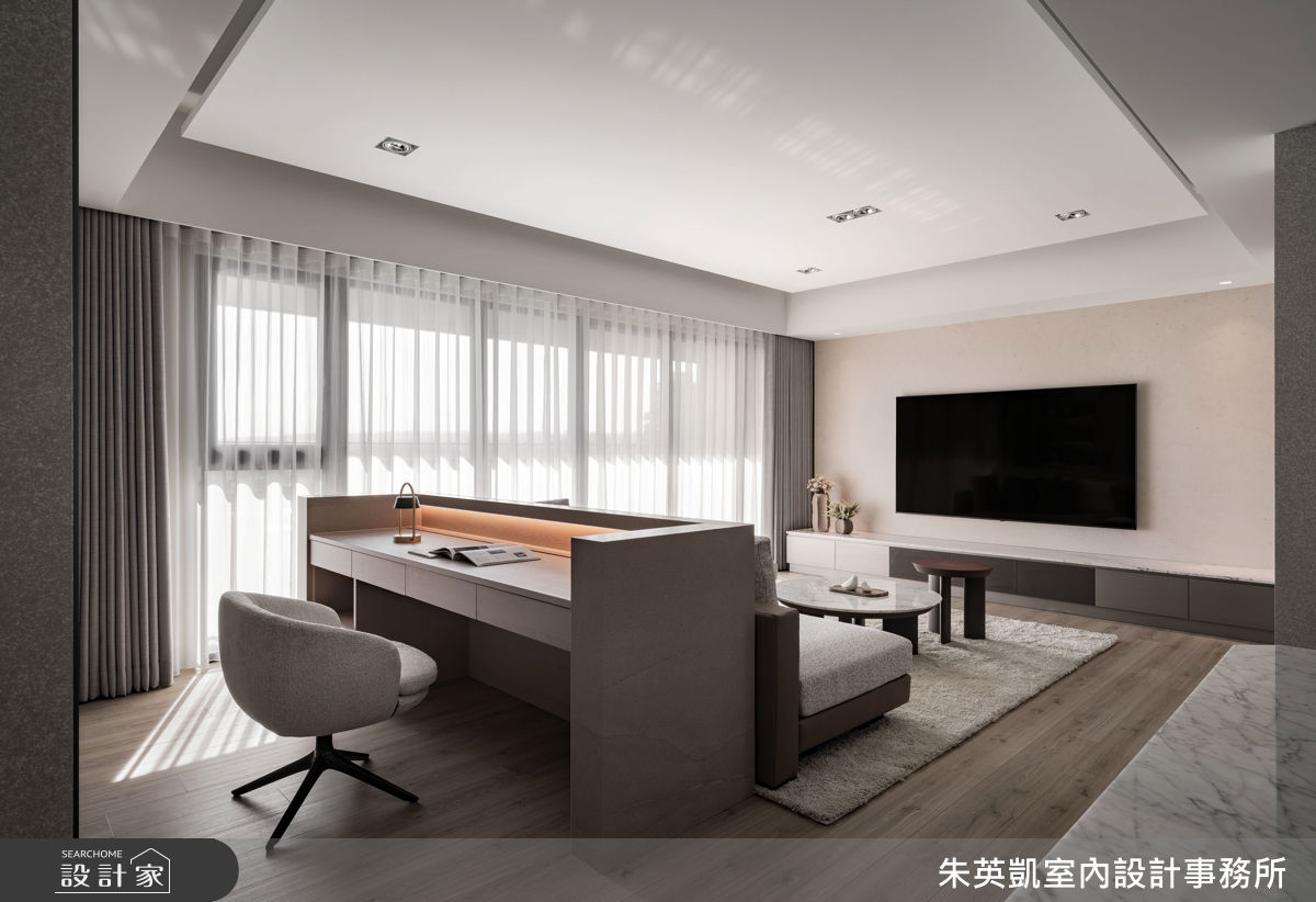 27坪新成屋(5年以下)＿現代風客廳書房案例圖片＿朱英凱室內設計事務所＿朱英凱_51之4