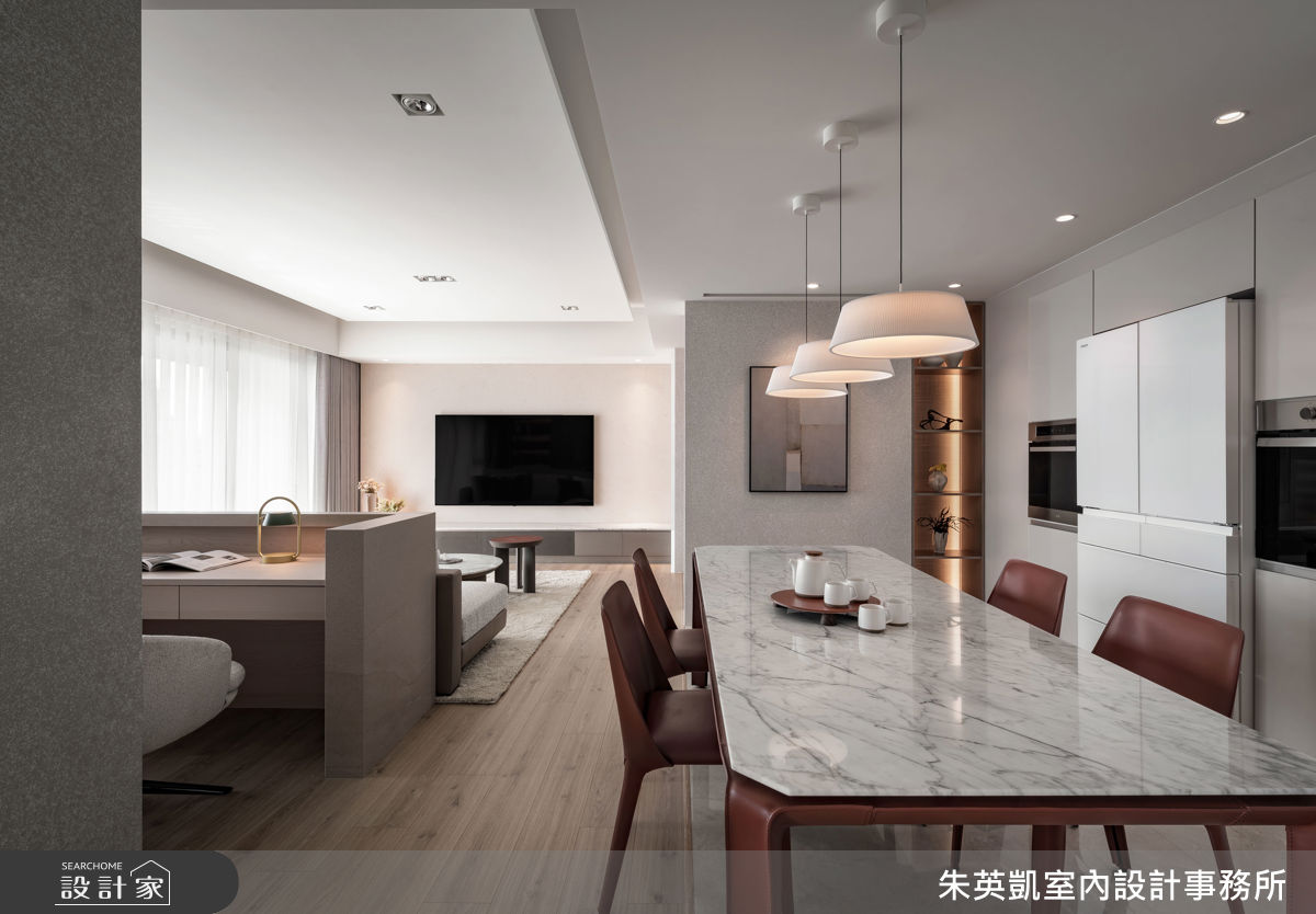 27坪新成屋(5年以下)＿現代風客廳餐廳書房案例圖片＿朱英凱室內設計事務所＿朱英凱_51之16