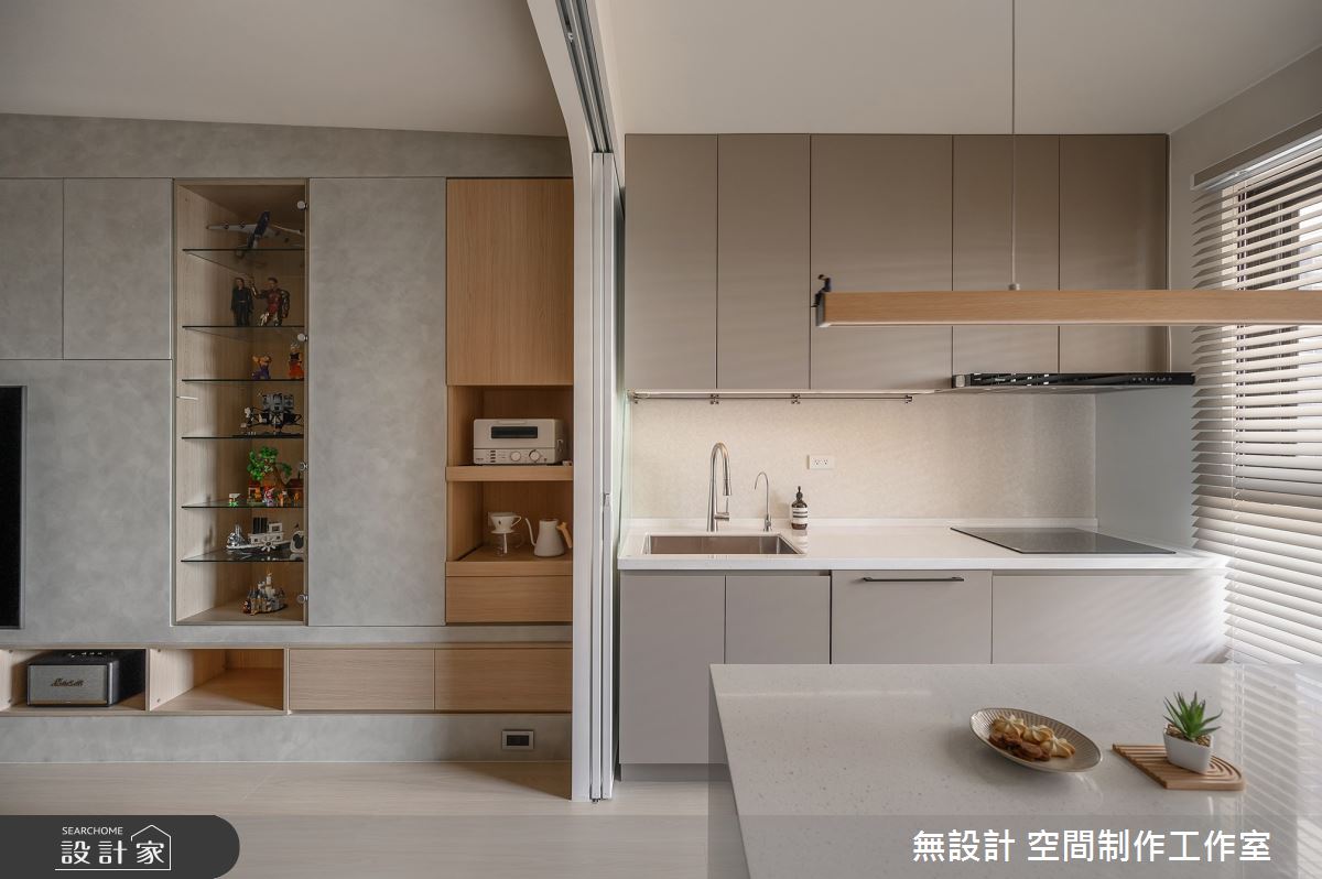 57坪預售屋＿日式無印風廚房中島案例圖片＿無設計 空間制作工作室＿無設計_32之9