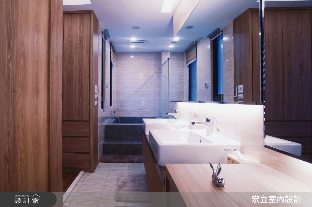 60坪新成屋(5年以下)＿新古典浴室案例圖片＿宏立室內設計＿宏立_01之12