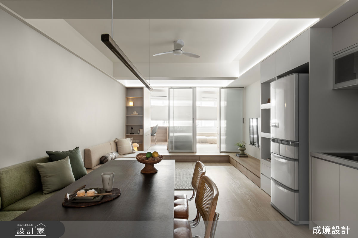 老屋(41~50年)＿混搭風客廳餐廳案例圖片＿成境設計＿成境_向心之所之4