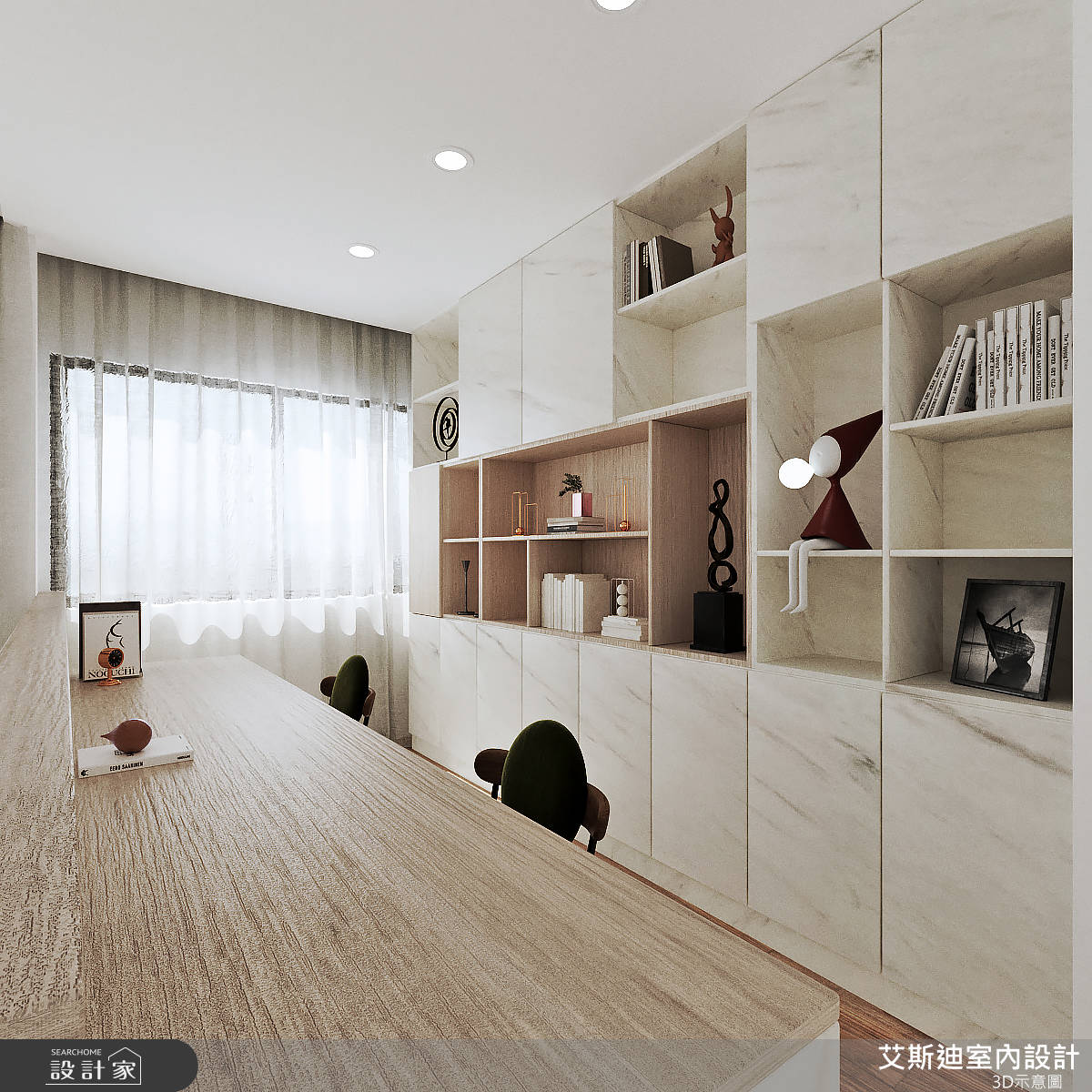 34坪新成屋(5年以下)＿美式風書房案例圖片＿艾斯迪室內設計＿艾斯迪_12之5