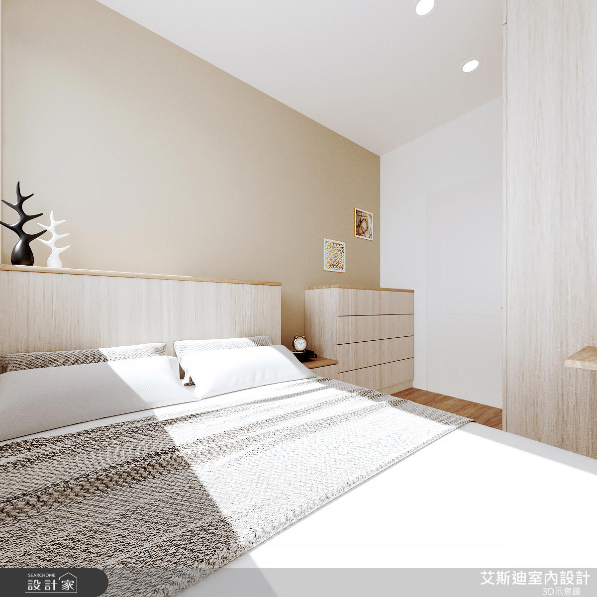 27坪新成屋(5年以下)＿北歐風臥室案例圖片＿艾斯迪室內設計＿艾斯迪_15之6