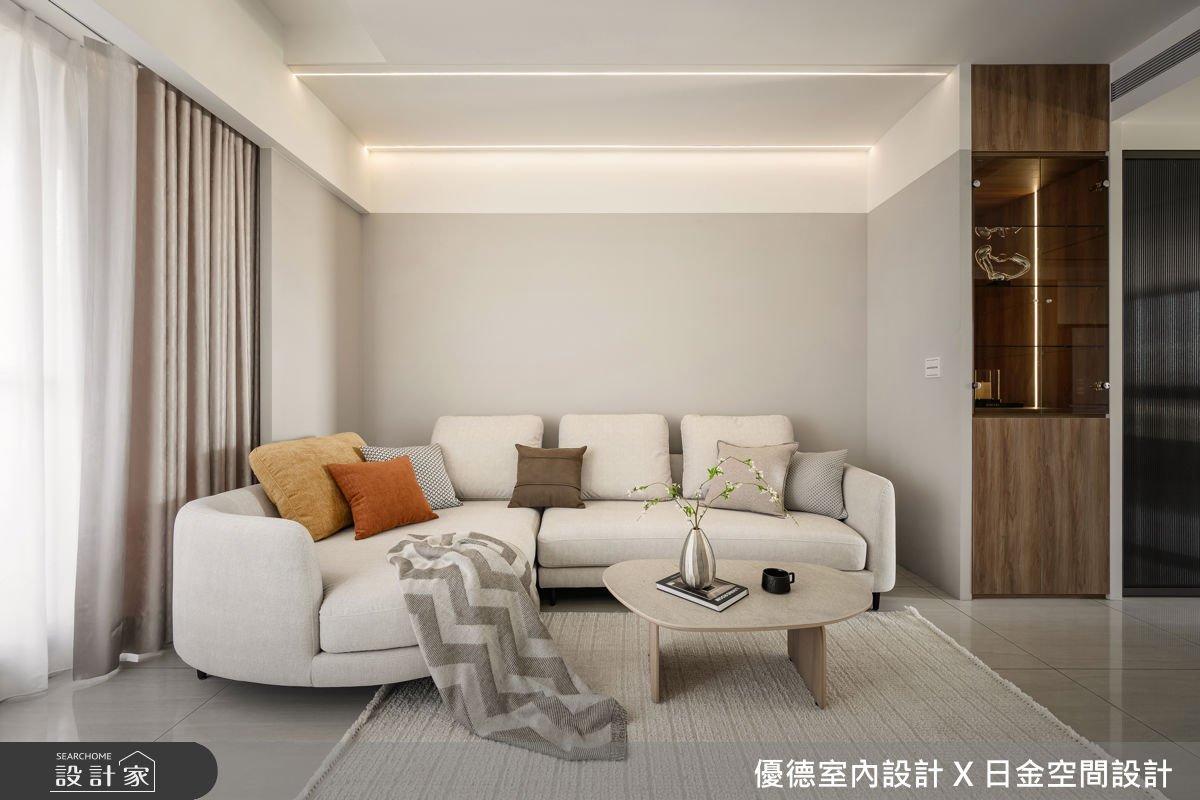 中古屋(5~15年)＿現代北歐風客廳案例圖片＿優德室內設計 X 日金空間設計＿優德_暖域之2